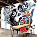 Produktbild Benutzerdefinierte Wandbild Tapete Kreative Straße Farbe Graffiti Schönheit Fototapete Restaurant KTV Bar Wandmalerei Papel De Parede 3D,430X300CM