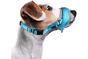 Nasjac Hunde maulkorb, weicher maulkorb mittlere Hunde, um Beißen zu verhindern Anti-Bellen Stoppen Sie das Kauen Essen Einstellbarer Hundemundschutz, langlebige kleine große Hundemaulkörbe