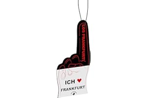 ‎HIGH FIVE FINGERS Frankfurt Fahne Fanartikel HIGH FIVE FINGERS Auto Duftbaum mit 5 Düften | Air Freshener | Duftspender | Raumduft | Lufterfrischer