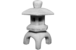 gartendekoparadies.de Lanterne Japonaise Massive Oki Gata en Pierre reconstituée, résistant au Gel