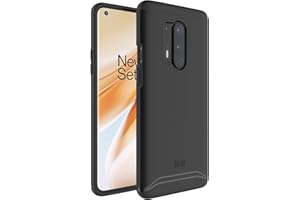 TUDIA DualShield zaprojektowane dla OnePlus 8 Pro etui 5G (2020), [połączenie] V2, odporne na wstrząsy, dwuwarstwowe, twarde PC, miękkie, TPU, smukłe etui ochronne - czarny matowy
