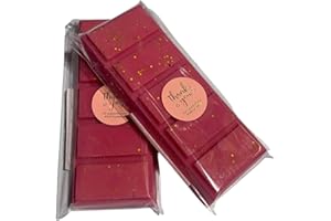 MELTSONFIRE Snow Fairys Wax Melt Snap Bar 5 Blocks Highly Scented Handmade UK Scented Soy Wax Melts Vegan Aromatherapy