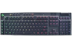 CASEDAO Housse de clavier pour clavier de jeu mécanique filaire Logitech G815 RVB,Logitech G915,clavier de jeu mécanique sans fil Logitech G815 G915-Transparent