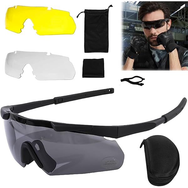 Pack Lunettes Balistiques Raider Bollé Incolore/Fumé/Jaune