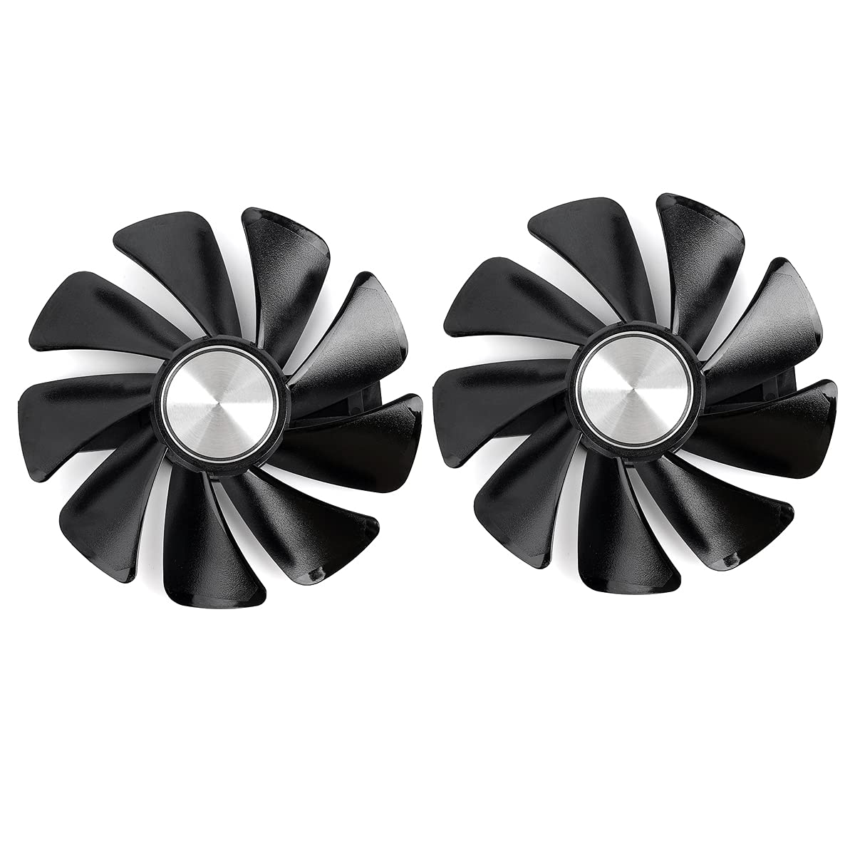 inRobert CF1015H12D GPU-Fan-Replacement for Sapphire Nitro+ RX 580-570-480-470 590 Pulse Graphics Card (Black(2pcs))