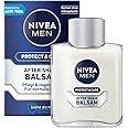 NIVEA MEN Protect & Care After Shave Balsam (100 ml), beruhigendes After Shave, Hautpflege nach der Rasur mit Aloe Vera und P
