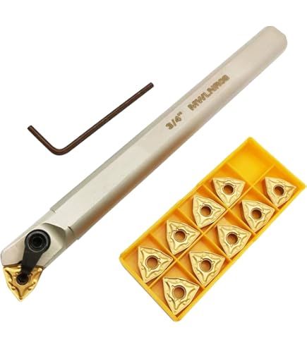 Portaherramientas Torno WTJNR 2525M16 Portaherramientas De Torneado SPORTARC WTJNR 2525M16 - Para Insertos De Carburo TNMG, Vástago De 25 Mm, Incluye 2 Insertos Y Llaves Kit Torneado Con Llaves L2 Y L3