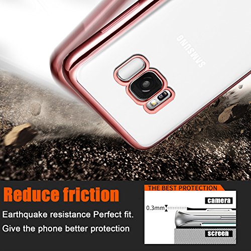 UBEGOOD Funda Samsung Galaxy S8 Galaxy S8 Carcasa Funda protectora Transparente Carcasa Case Bumper Delgado Enchapado Flexible TPU Funda Slim Silicona Case Cover para samsung galaxy S8 - Rosa UBEGOOD Funda Samsung Galaxy S8 Galaxy S8 Carcasa Funda protectora Transparente Carcasa Case Bumper Delgado Enchapado Flexible TPU Funda Slim Silicona Case Cover para samsung galaxy S8 - Rosa