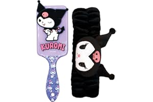 Joy Toy – Kuromi Set spazzola e fascia in peluche – in confezione regalo
