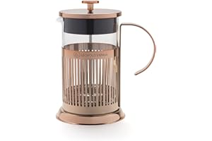 Leopold Vienna Coffee Maker French Press Copper IN1519, Inoxidable, Grigio, 12.1 x 16.899999999999999 x 20 cm