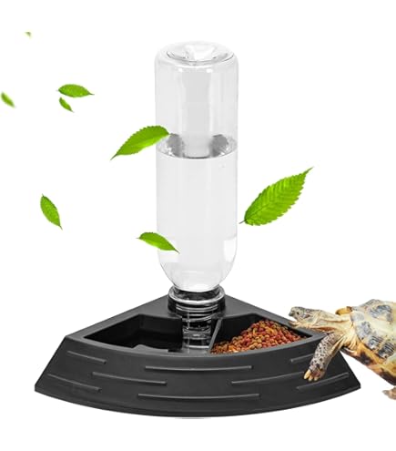 Happyyami Edelstahl-Wasserspender Für Schildkröten & Reptilien - Praktischer Futternapf Für Terrarien