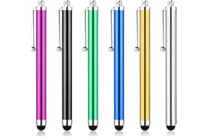 Andibro Rysik do ekranów dotykowych, 6 szt., uniwersalny tablet, wysoka czułość, rysiki do telefonów komórkowych, kompatybilne ze wszystkimi ekranami dotykowymi (B)