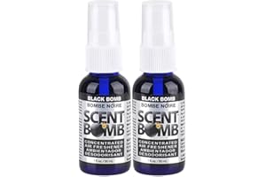 Scent Bomb 100% Concentrated Air Freshener Car/Home Spray [Choose The Scent] (Black Bomb, 2 Bottles)