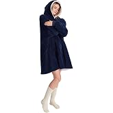 POFFY Oversize Giyilebilir Battaniye TEK BEDEN &Ccedil;OK RAHAT Unisex Hoodie Peluş Kap&uuml;şonlu Sweatshirt