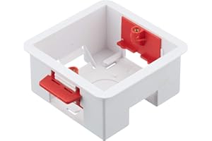 ALLIANCE ELECTRICAL AET DLBB1G35 35 mm Single 1-Gang Dry Lining Pattress Back Box - Color may vary