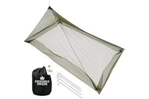 ‎THE FRIENDLY SWEDE The Friendly Swede Camping Moskitonetz für 1 Person, Robuster, kompakter, Leichter Mückenschutz für Reise und Outdoor (MESH 225)