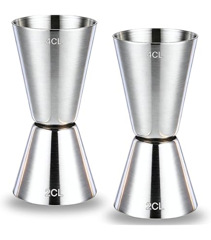 6er-Set Doppelmaß 4cl/2cl – Cocktail-Jigger, Bar Produktbild-Vorschau 3