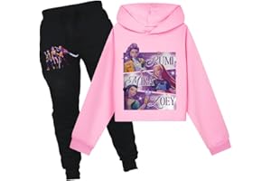 Rzfbeeok Kids Movie Singer Cotton Tracksuits Sets Cartoon Star Sweat Hoodie Jogging Suits Kids Daily Casual Sporting Suits