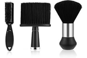 FUNNGY Pennello Parrucchiere,3 PCS Spazzole da Taglio per Capelli Set di Pennelli per il Collo Spazzola per il Collo per la Pulizia dei Capelli e la Rimozione Della Polvere Nel