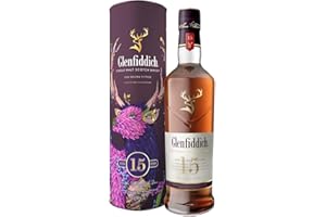 GLENFIDDICH 15 Year Old Single Malt Scotch Whisky - Rich Complex - Warm Spice, Honey Rich Fruit - Bourbon, Oak & Sherry Casks - Harmonised In Our Solera Vat - 40% ABV - 70 cl (Packing may vary)
