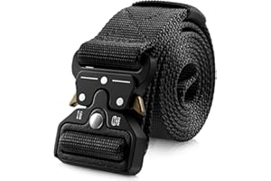 ZYEKIU Cintura Tattica Militare, Cintura da lavoro Uomo,Cintura Militare Uomo da 1,5 Pollici con Fibbia in Metallo a Sgancio Rapido Resistente per Uso Quotidiano, Attività All'aperto