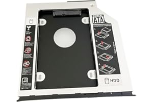 NIGUDEYANG 2nd HDD SSD Festplatte Optischer Rahmen Caddy Adapter für HP ZBook 15 ZBook 17 G1 G2 mit Blende Frontblende Montage Metallhalterung