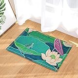CDHBH - Alfombrilla de baño Antideslizante con diseño de Rana de Verano, para Entrada de...