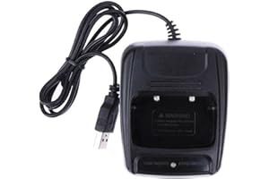 BODYA Chargeur USB pour Talkie Walkie Radio BaoFeng BF-888S BF-777S BF-666S Retevis H777 Noir