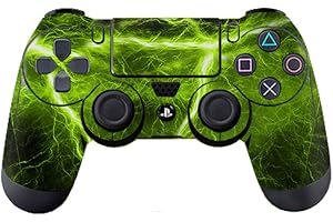 DOTBUY PS4 Design Schutzfolie Skin Sticker Aufkleber Set Styling für Sony Playstation 4 Controller X 1 (Electric Green)