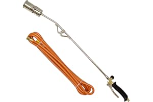 BISupply Heating Torch with 5 Meter Hose – Portable Torch Weed Burner Propane Torch Hose