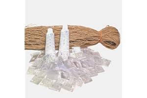 Bird-Tech TM Filet Balcon pour Les Chats et Les Oiseaux Couleur Pierre + 100 Crochets Fixations + 2 Silicone Transparent 80ml. (8X3 MTS)