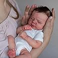 Anano Lifelike Baby Girl Doll Silicone Full Body 18 Inch Reborn Baby Doll That Looks Real Girl Realistic Newborn Baby Doll Real Life Like New Born Baby Doll Sleeping