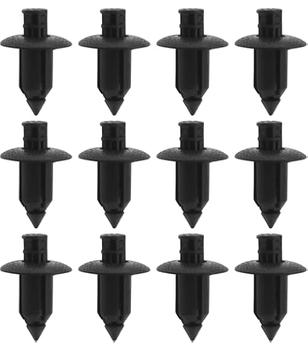 120 clip di fissaggio a pressione tipo push da 6,3 mm, 8 mm, 9