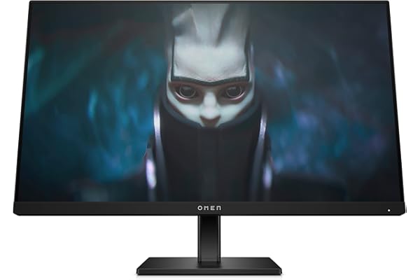 HP OMEN 24, Écran Gaming 23,8" FHD IPS 165Hz, 1ms (1920 x 1080, 16:9, Antireflet, AMD FreeSync Premium, 300Nits, 2X HDMI 2.0/1xDP 1.2) Moniteur PC Noir