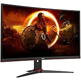AOC Gaming C27G2ZE - Monitor curvo FHD da 27 pollici, 240 Hz, 0,5 ms, FreeSync Premium (1920 x 1080, HDMI, DisplayPort), nero