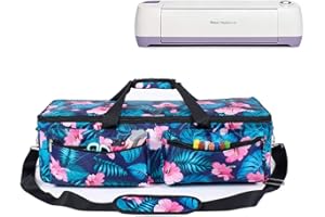 TESSLOVE Housse de transport compatible avec cricut explore air, air 2, air 3, cricut explore 1 et cricut Maker, pochette pour machine à découper Tote, protection complète rembourrée en mousse