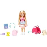 Barbie Seyahatte Chelsea Bebek ve Aksesuarları Barbie oyuncakları, Chelsea&trade; bebek ve aksesuarları, yavru k&ouml;peğiyle seyahat se