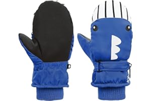 ‎CENTURY STAR Century Star Kinder Winterhandschuhe – wasserdichte Skihandschuhe für Jungen & Mädchen – Warme Fäustlinge mit Klettverschluss – Ideal für Schneespielen & Skifahren