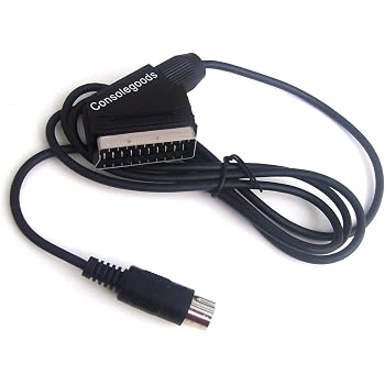 Cavo Scart V-pin Cavo di ricambio da 1,8 M per Sega Megadrive 1 Genesis 1 Master System 1 Cavo Scart AV RGB  44