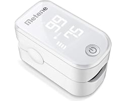 Metene Pulse Oximeter Fingertip, Blood Oxygen Saturation Monitor with Pulse Rate and Accurate Fast Spo2 Reading Oxygen Meter,