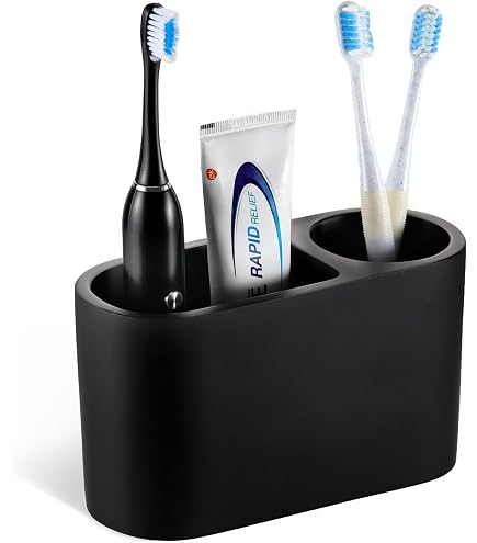 Porta Spazzolini Bagno in Plastica, Organizer Portaspazzolino Elettrico da Bagno, Spazzolino da