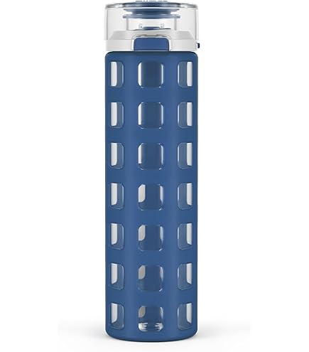 Ello Syndicate 20oz Reusable Glass Water Bottle with One-Touch