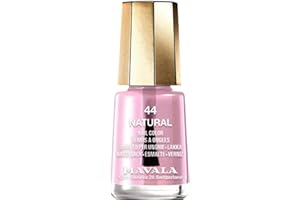 MAVALA - Mini Colors Natural 44 5 ml, Esmalte de Uñas Pequeño, Color Transparente, Minimiza la Evaporación, Formulados con Ingredientes Seleccionados, Práctico para Llevar