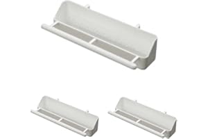 Moondown Farm Bird Cage Feeder with Perch Plastic 3 Pack 17.5cm Length for Finch, Canary, Budgie