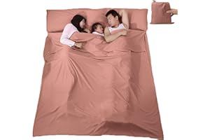 V VILISUN Sacco a Pelo Capanna, Sacco a Pelo Estivo, Sacco a Pelo da Viaggio Leggero e Compatto, Ideale per Ostelli Rifugi Ostelli Della Gioventù Attività di Campeggio All'aperto Ecc