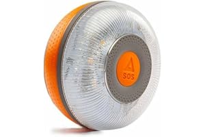 FLASH LED FlashLED Luz de Emergencia V16 Certificada DGT 3.0, con Geolocalización, App Incluida, Tarjeta SIM y Servicio de Datos Gratis hasta 2038, Base Imantada