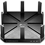 TP-Link Archer C5400 Triband Gigabit WLAN Router (Smart Connect, 5400Mbit/s, USB 3.0, USB 2.0, Print/Media/FTP Server, Tether app, Anschluss an Kabel/DSL/Glasfasermodem) schwarz