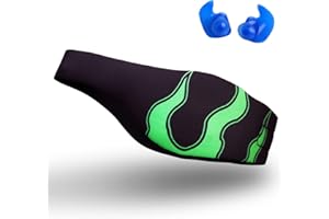 Qshare Swimming Headband – Best Design Ear Band to Protect Swimmer's Ears, Doctor Recommended to Keep Water Out and Earplugs in, 2 Sizes for Toddlers & Adults