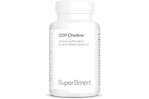 CDP Choline - Aiuta il normale funzionamento del sistema nervoso - Colina brevettata - Formula dalla biodisponibilità ottimale - Dosaggio potente - Vegano - SuperSmart