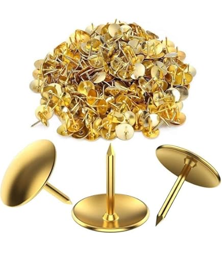 ValueX Drawing Pin 9.5mm Brass (Pack 100) - Hunt Office UK - View #9